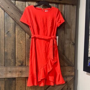 Calvin Klein Vibrant Red  Dress